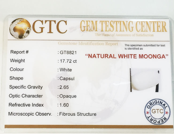 19.50 ratti/17.72 ct Natural Certified  White Coral/सफ़ेद मूंगा